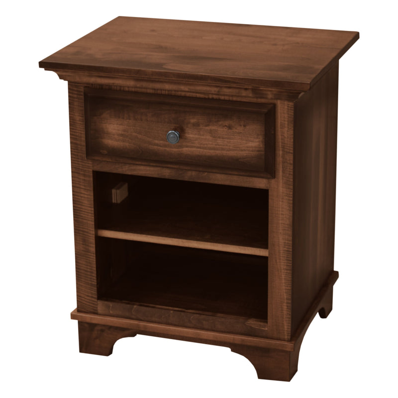 Mt. Hope Amish 1-Drawer, Open Nightstand