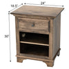 Mt. Hope Amish 1-Drawer, Open Nightstand