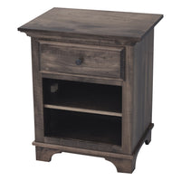 Mt. Hope Amish 1-Drawer, Open Nightstand