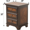 Mt. Hope Amish 3-Drawer Nightstand