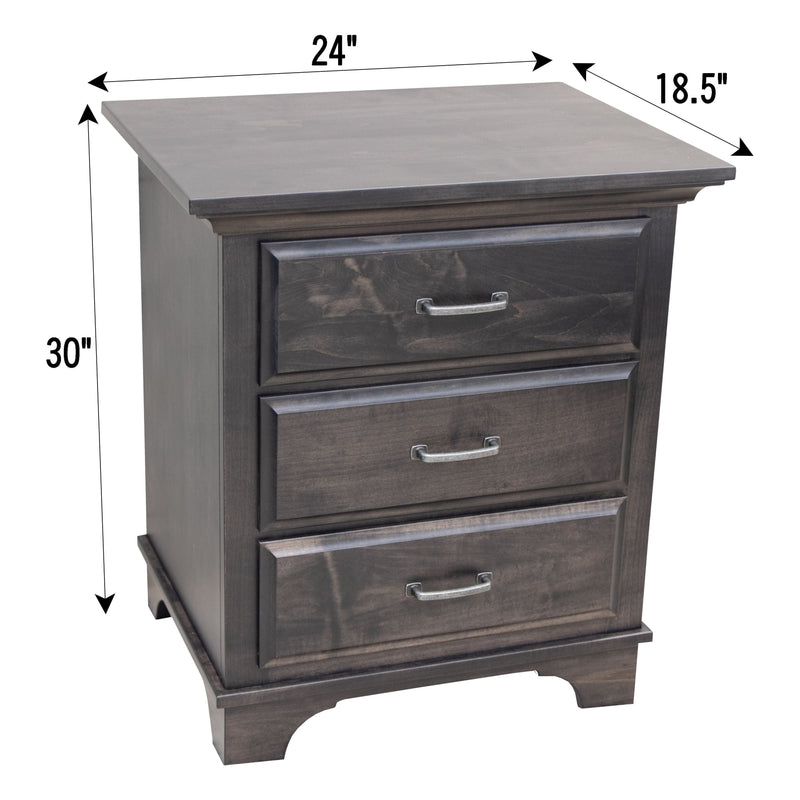 Mt. Hope Amish 3-Drawer Nightstand
