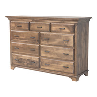 Mt. Hope Amish 9-Drawer Tall Dresser