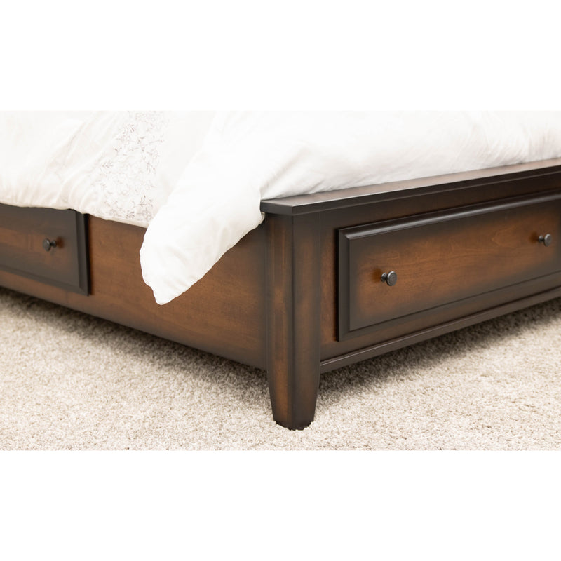 Mt. Hope Amish Sleigh Storage Platform Bed