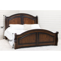 Mt. Hope Amish Sleigh Bed with Arched Footboard