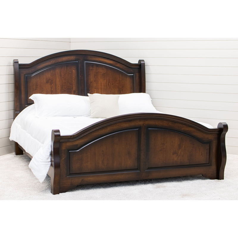 Mt. Hope Amish Sleigh Bed with Arched Footboard