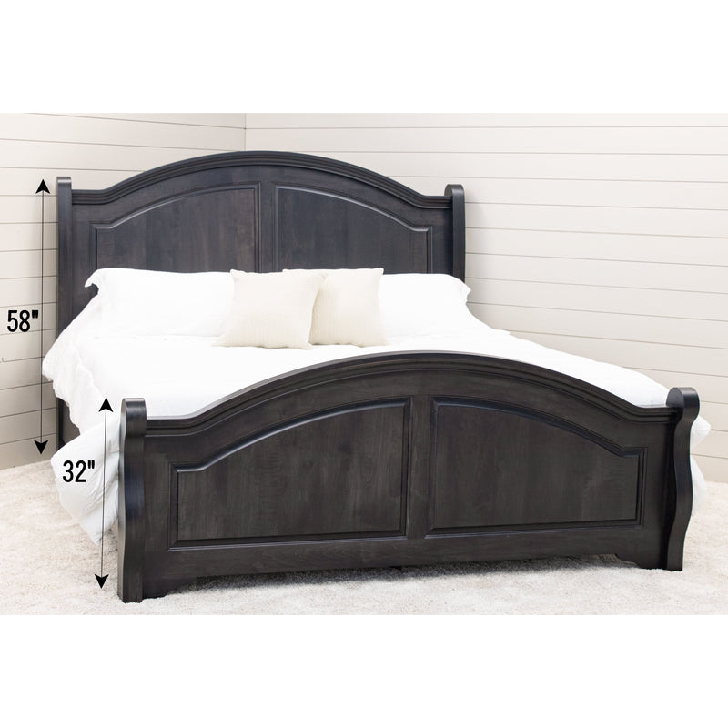 Mt. Hope Amish Sleigh Bed with Arched Footboard