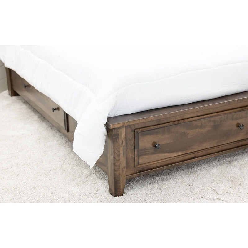 Mt. Hope Amish Sleigh Storage Platform Bed