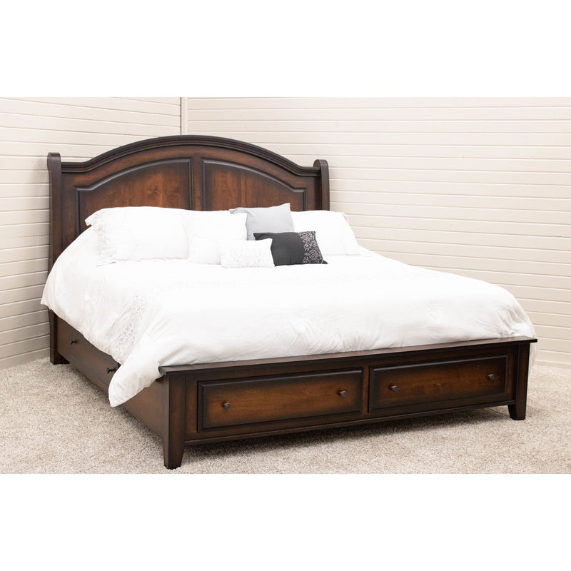 Mt. Hope Amish Sleigh Storage Platform Bed