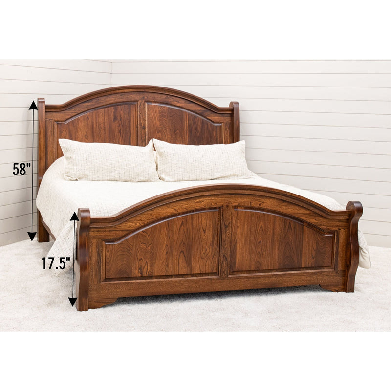 Mt. Hope Amish Sleigh Bed with Arched Footboard