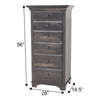Mt. Hope Amish 6-Drawer Lingerie Dresser