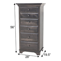 Mt. Hope Amish 6-Drawer Lingerie Dresser