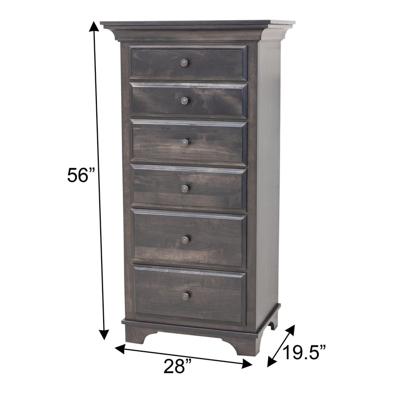 Mt. Hope Amish 6-Drawer Lingerie Dresser