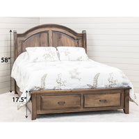 Mt. Hope Amish Sleigh Storage Platform Bed