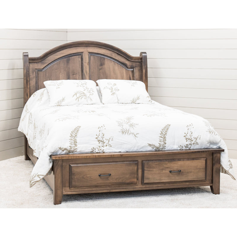 Mt. Hope Amish Sleigh Storage Platform Bed
