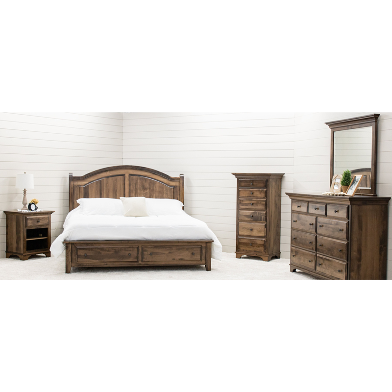 Mt. Hope Amish Sleigh Solid Wood Headboard Only