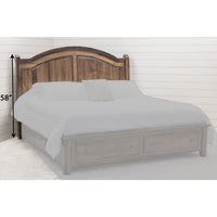 Mt. Hope Amish Sleigh Solid Wood Headboard Only