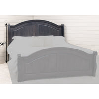 Mt. Hope Amish Sleigh Solid Wood Headboard Only