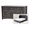 Amish Mission Maple Wood Murphy Bed Cabinet | GS