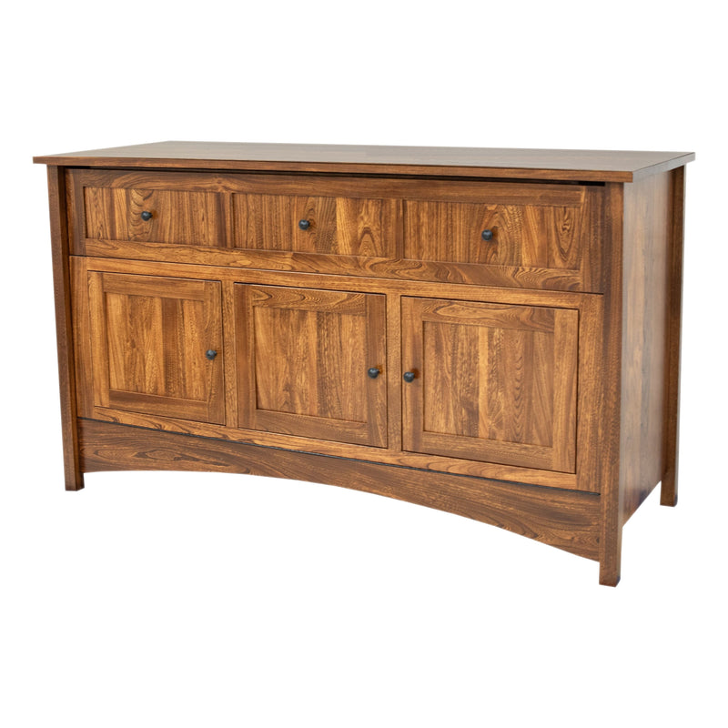 Amish Mission Elm Wood Murphy Bed Cabinet | MC