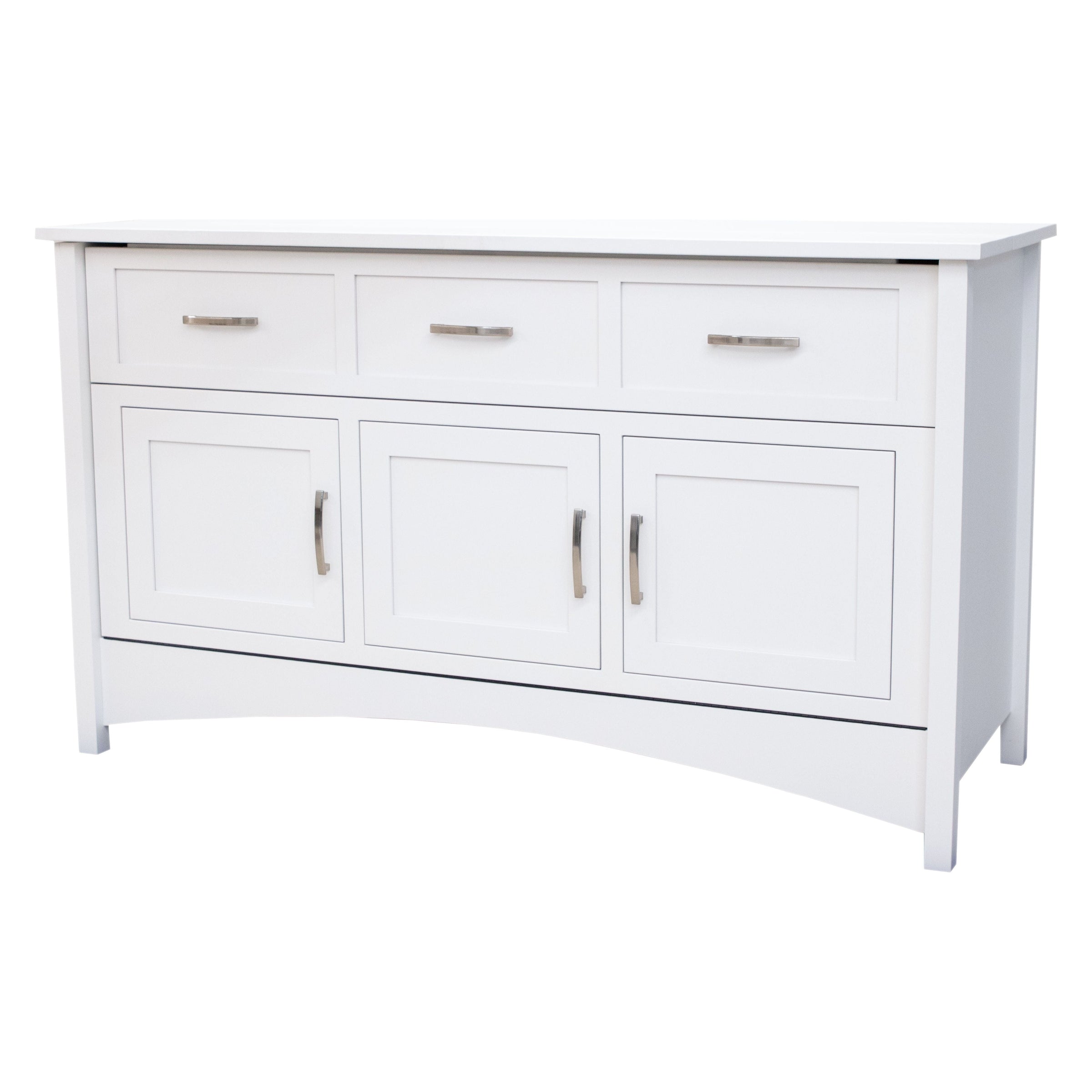 Amish Mission Maple Wood White Murphy Bed Cabinet | DW