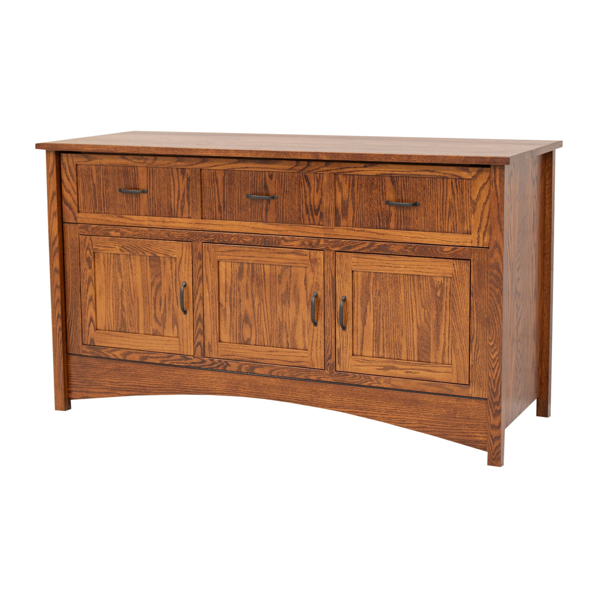 Amish Mission Oak Wood Murphy Bed Cabinet | MC