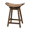 Monte 24" Saddle Maple Wood Swivel Bar Stool | CO