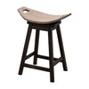 Monte 24" Saddle Black & Wood Swivel Bar Stool | M-DK&RWO-GRB