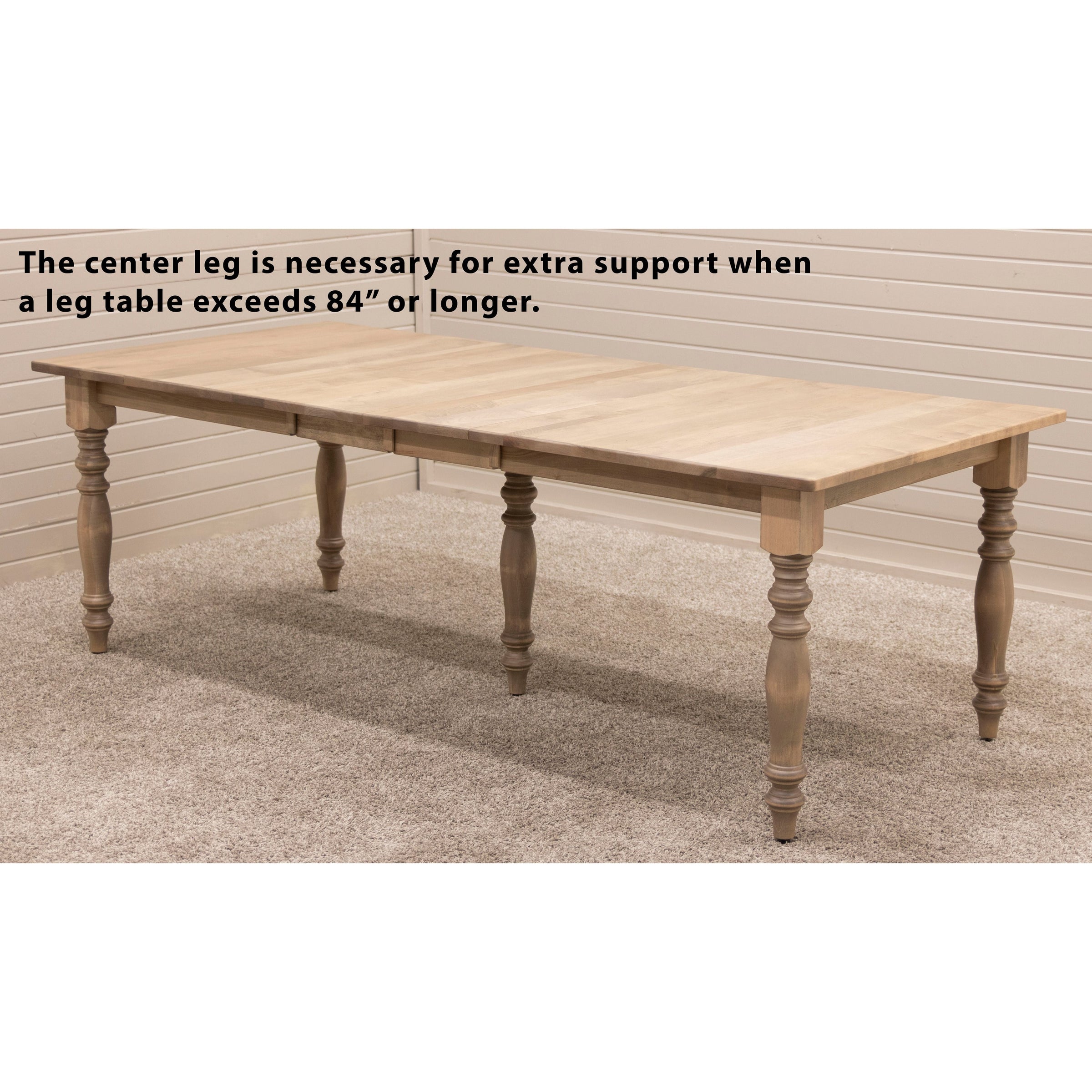 Mason Farm Leg Hickory Wood Extending Dining Table | MC