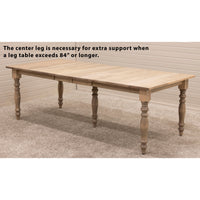 Mason Farm Leg Maple Wood Extending Dining Table | DS