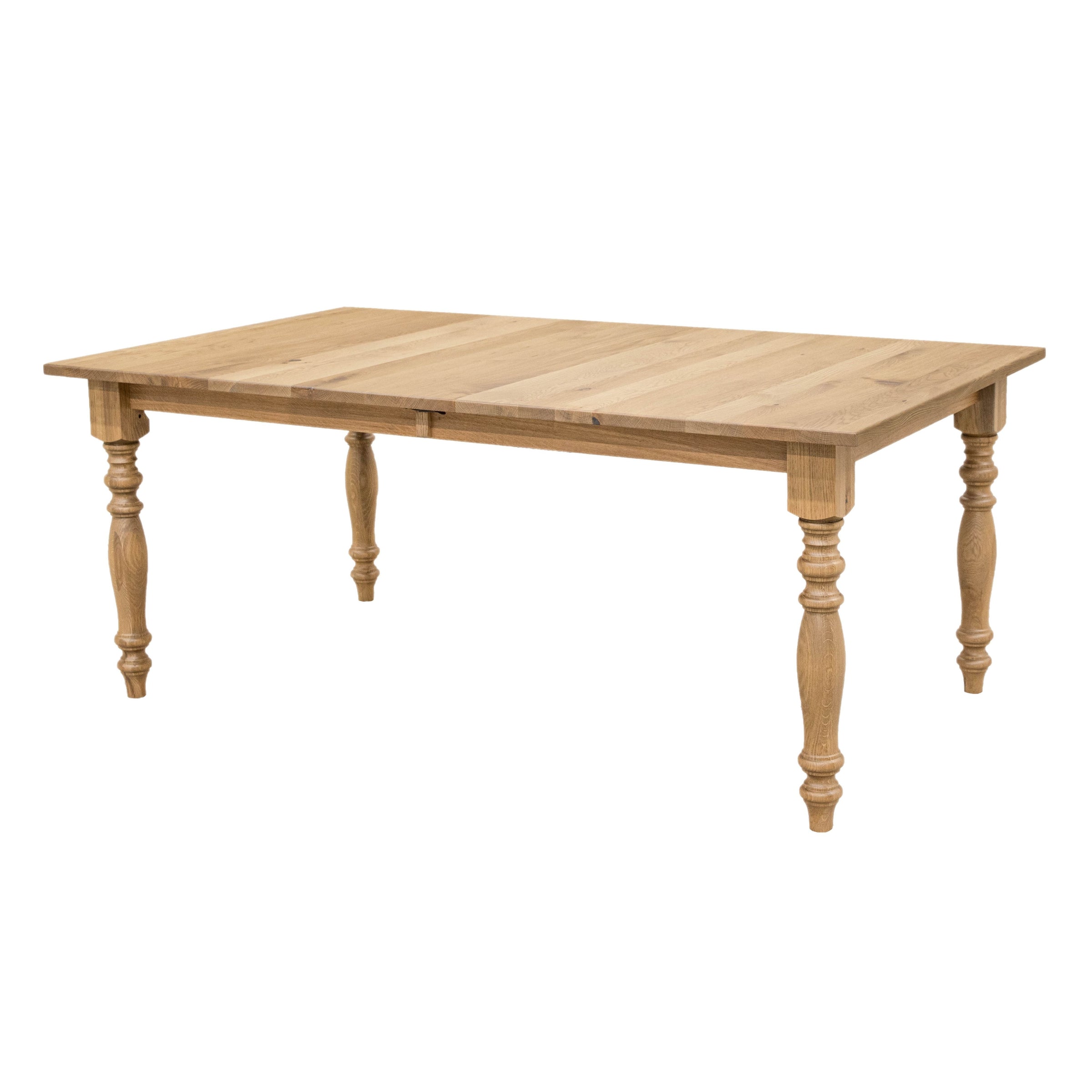 Mason Farm Leg White Oak Wood Extending Dining Table | DS
