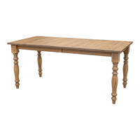 Mason Farm Leg White Oak Wood Extending Dining Table | WB