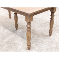 Mason Farm Leg White Oak Wood Extending Dining Table | WB