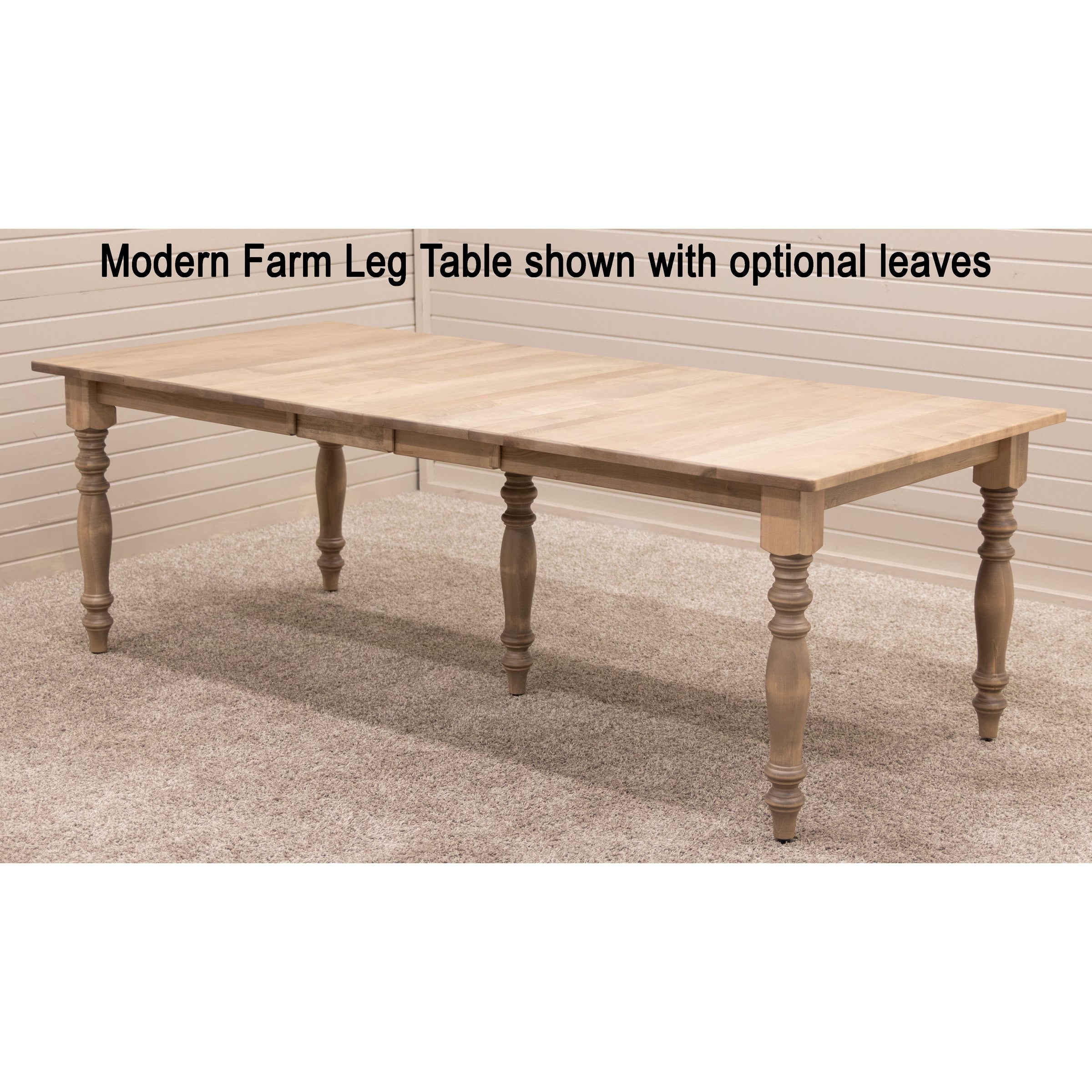 Mason Farm Leg Hickory Wood Extending Dining Table | MC