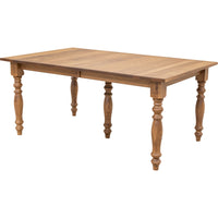 Mason Farm Leg Hickory Wood Extending Dining Table | HC