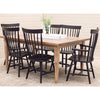 Milton Black Windsor Maple Wood Arm Dining Chair | EB