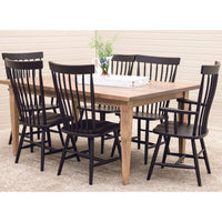 Milton Black Windsor Maple Wood Side Dining Chair | EB