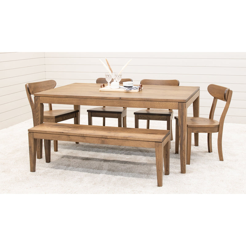 Milton Mid Century Hickory Wood Dining Bench | CO