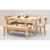 Milton Mid Century Hickory Wood Dining Bench | NAT