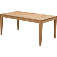 Milton Mid Century White Oak Wood Dining Table | DS