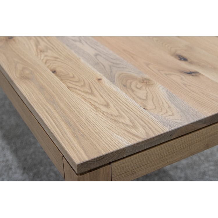 Milton Mid Century White Oak Wood Dining Table | DS