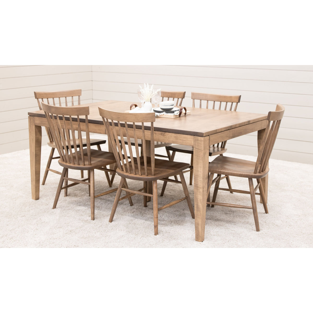 Milton Mid Century Maple Wood Dining Table | WB