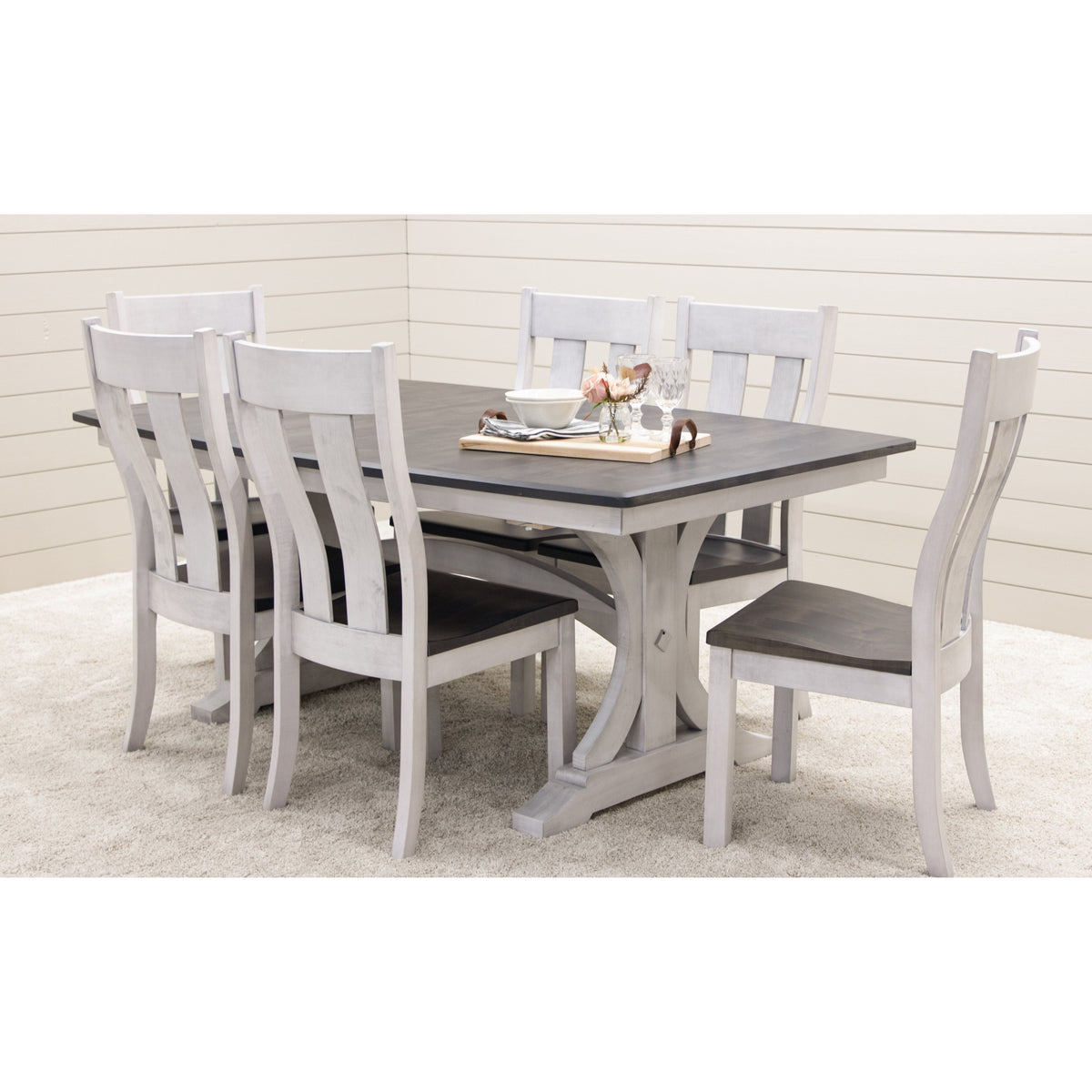 Niles White & Wood Extending Dining Table | M-AV&GS