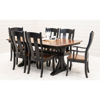 Niles Black & Wood Extending Dining Table | M-EB&E-MC