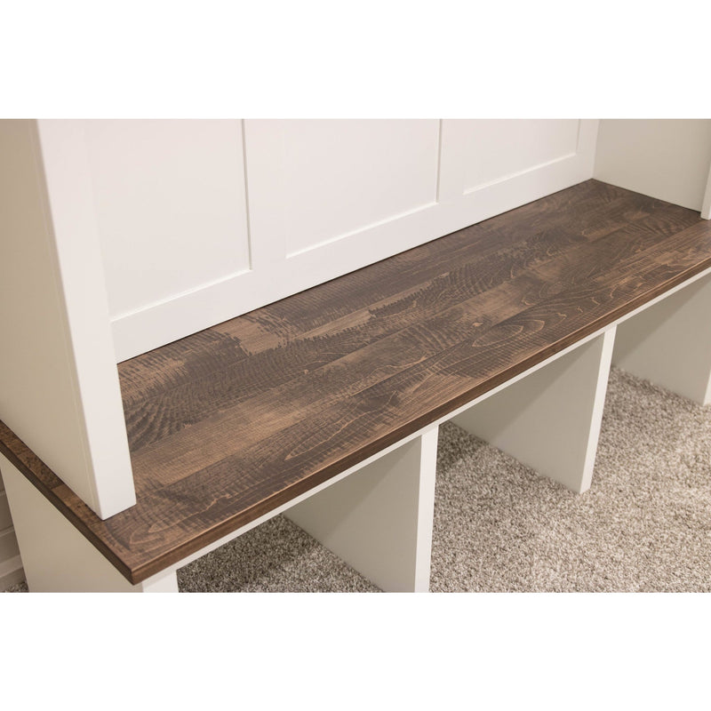 Millersburg White & Wood Hall Tree Bench | M-DW&CO