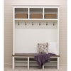 Millersburg White & Wood Hall Tree Bench | M-DW&CO
