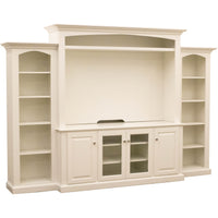 Norris White Solid Wood Entertainment Center | M-DW