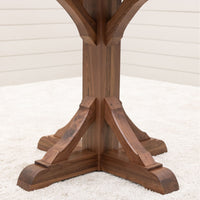 Norris Round Walnut Wood Pub Table | NAT