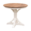 Norris Round White & Wood Pub Table | M-DW&W-NAT