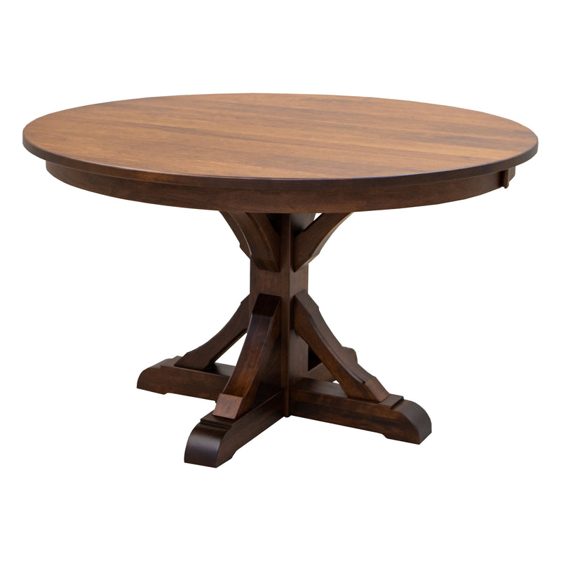 Norris Round Cherry Wood Extending Dining Table | GB