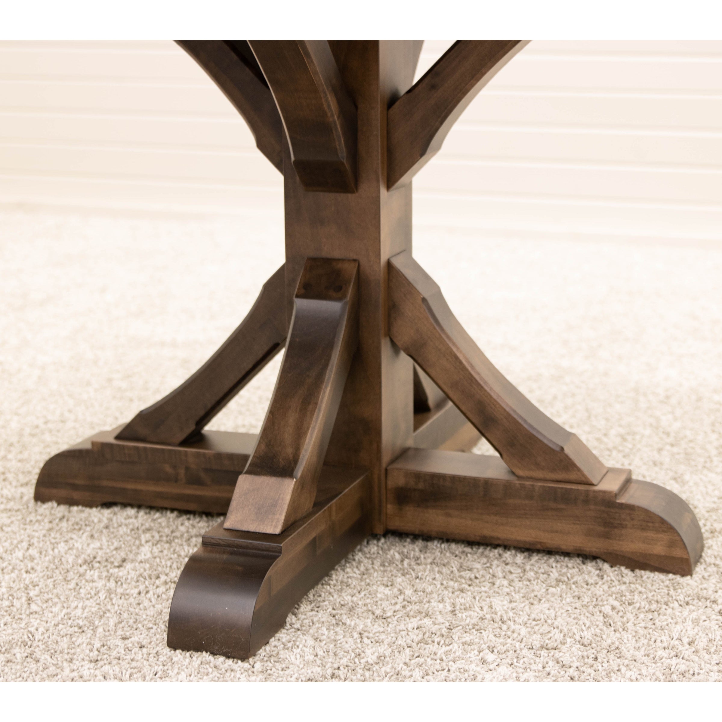 Norris Round Maple Wood Extending Dining Table | WB